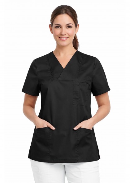 Kasack für Damen in Schwarz Modelbild