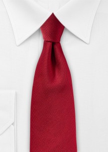  - Rote Krawatte mit feiner Punktstruktur von