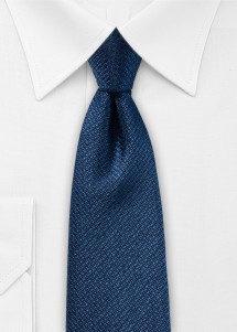  - Dunkelblaue Mikrofaserkrawatte mit feiner