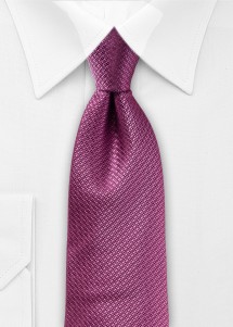  - Dunkelrosa Mikrofaserkrawatte mit feiner