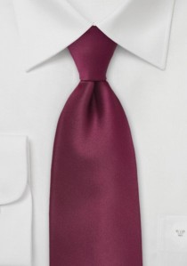  - Clip-Krawatte monochrom weinrot