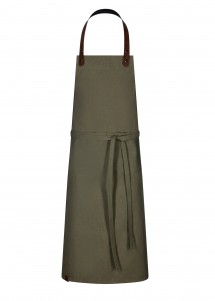 Twill-Latzschürze Unisex in Dark Green von Exner