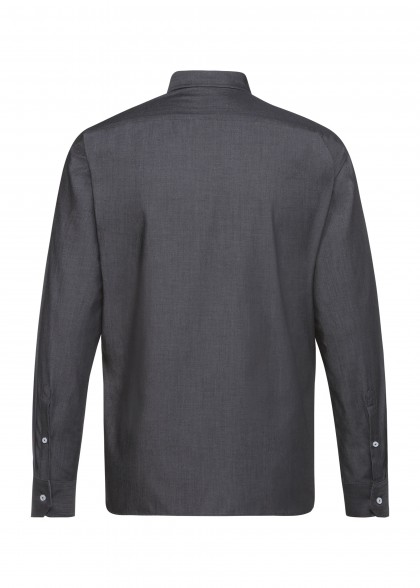 Herren-Hemd Regular Fit Denimoptik Anthrazit von Greiff hinten