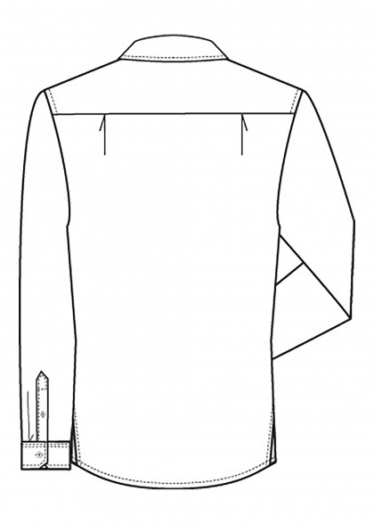 Herren-Hemd Regular Fit von Greiff Zeichnung hinten