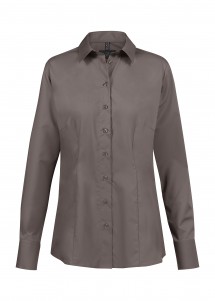 Damen-Bluse in Taupe von Greiff vorne