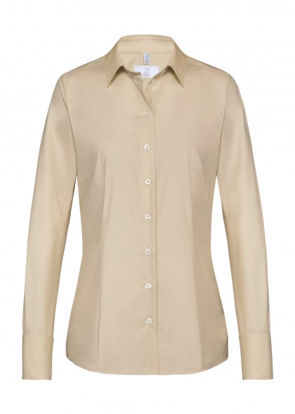 Damen-Bluse in Beige von Greiff vorne
