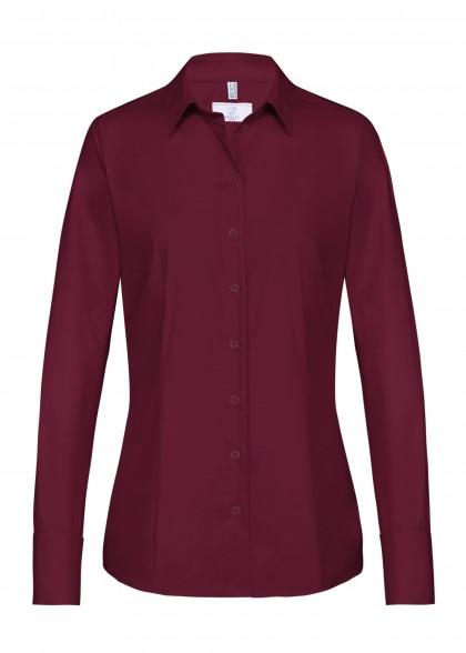 Damen-Bluse in Bordeaux von Greiff vorne