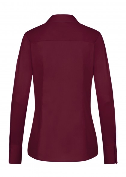 Damen-Bluse in Bordeaux von Greiff hinten