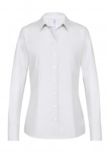 Hemdbluse für Damen in weiß (Regular Fit)