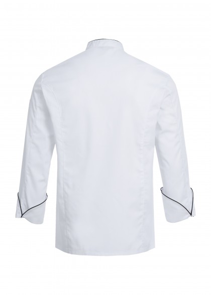 Herren-Kochjacke in Weiß von Greiff hinten