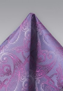 Kavaliertuch stilvolles Paisley-Muster violett