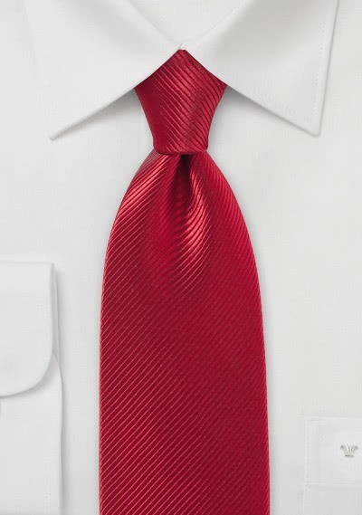 Krawatte unifarben rot Linien - 