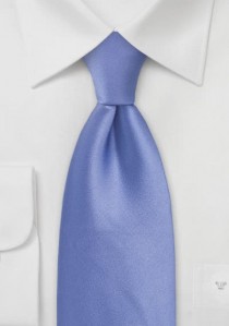 Einfarbige XXL-Krawatte hellblau