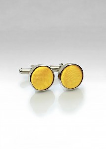  - Cufflinks Stoff gelb