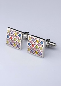  - Manschettenknöpfe im Mosaik - Design,