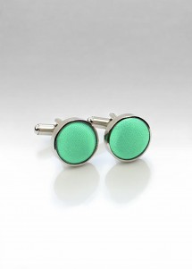 Cufflinks Stoff mintgrün