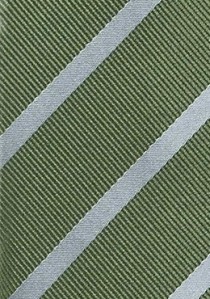 Krawatte Streifendesign olivgrün grau
