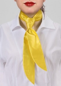  - Damen-Servicekrawatte gelb unifarben