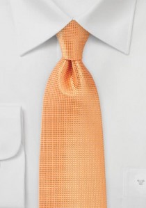  - Krawatte einfarbig Struktur orange