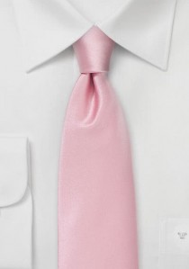  - Kravatte einfarbig Poly-Faser rosa