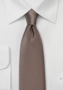  - Krawatte unifarben Kunstfaser zwetschge