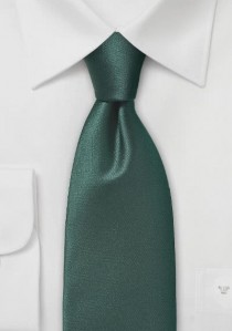  - Krawatte unifarben Poly-Faser dunkelgrün