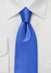  - Krawatte unifarben Poly-Faser königsblau