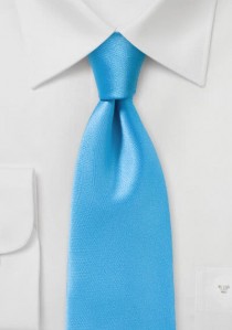  - Krawatte unifarben Kunstfaser cyan