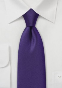 - Krawatte monochrom Poly-Faser lila