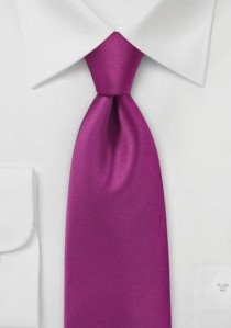  - Krawatte unifarben Mikrofaser purpur