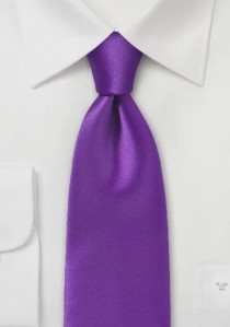  - Businesskrawatte einfarbig Kunstfaser lila
