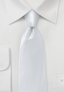  - Krawatte italienische Seide weiß unifarben