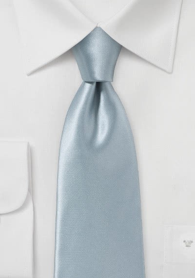 Krawatte italienische Seide grau einfarbig - 