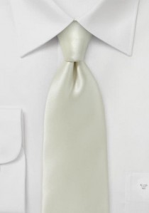 Krawatte italienische Seide creme monochrom
