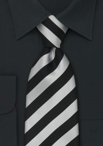  - Clip-Krawatte schwarz/silber