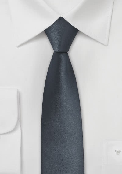 Krawatte schmal  anthrazit - 