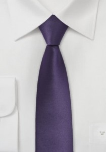  - Moulins schmale Krawatte in dunklem violett