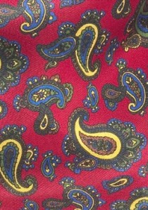 Krawattenschal rot Paisley