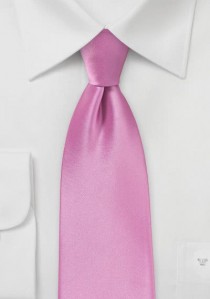  - Auffallende Krawatte rosa Mikrofaser