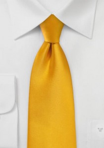  - Stylische Krawatte goldgelb Kunstfaser