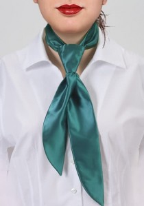  - Krawatte für Damen aqua Poly-Faser