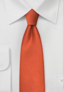  - Limoges Krawatte schmal rot-orange