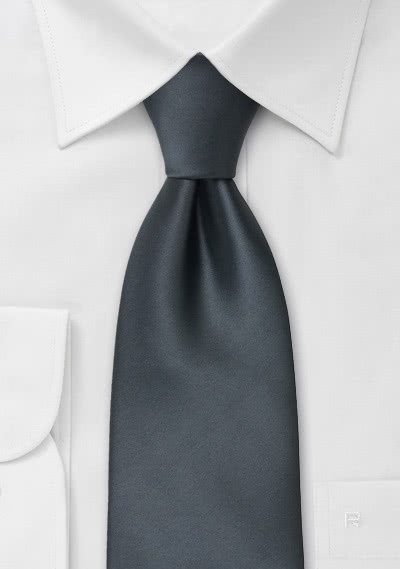 Clip-Krawatte anthrazit - 