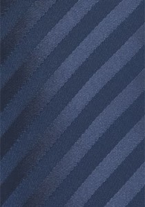 Krawatte Streifen navyblau Ton in Ton