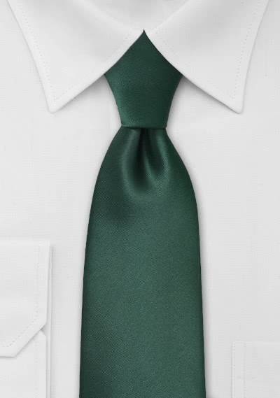 XXL-Krawatte in dunkelgrün - 