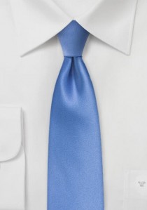  - Krawatte einfarbig blau schmal