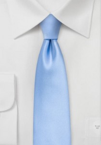  - Krawatte unifarben hellblau schmal geformt