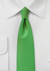  - Krawatte schmal strukturiert grün