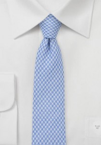  - Krawatte strukturiert mit Baumwolle hellblau