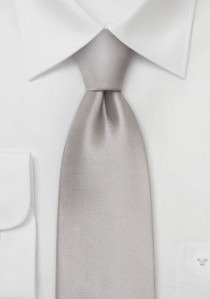  - Festliche Krawatte silber extralang